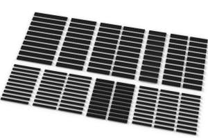 Brix Lange Plates, gemischt, schwarz