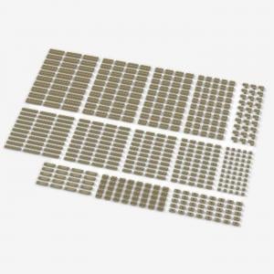 Brix Small Plates, mixed, Tan