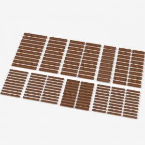 Brix Long Plates, mixed, Medium Nougat