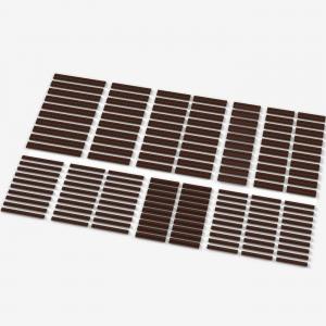 Brix Long Plates, mixed, Reddish Brown