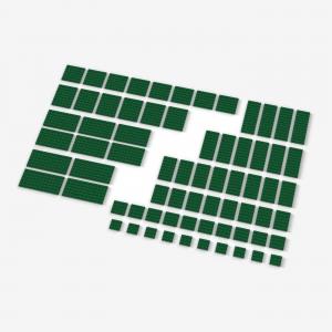 Brix Big Plates, mixed, Green
