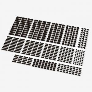Brix Small Plates, mixed, Dark Brown