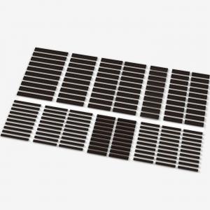 Brix Long Plates, mixed, Dark Brown