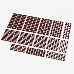 Brix Small Plates, mixed, Dark Red