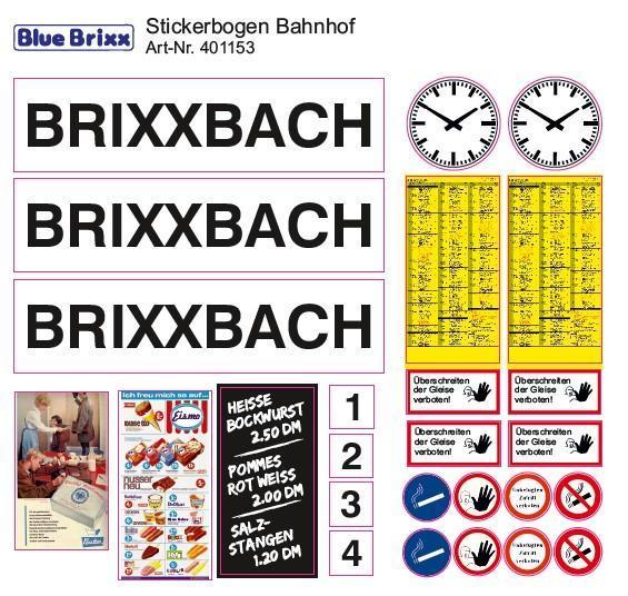 Sticker sheet Train Station