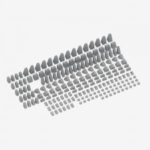 Brix 200 pcs, Slopes, mixed, Light Bluish Gray
