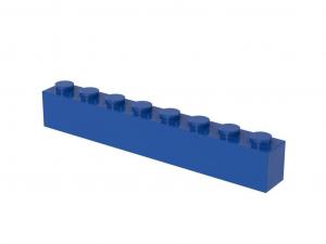 Brix 500 pcs 1x8 brick, Blue