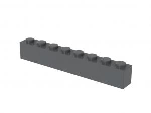 Brix 500 pcs 1x8 brick, Dark Bluish Gray
