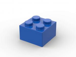 Brix 500 pcs 2x2 brick, Blue