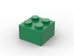Brix 500 pcs 2x2 brick, Green