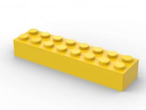 Brix 250 pcs 2x8 brick, Yellow