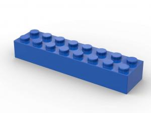 Brix 250 pcs 2x8 brick, Blue