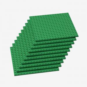 Brix 10 pcs 16x16 Plate, Green