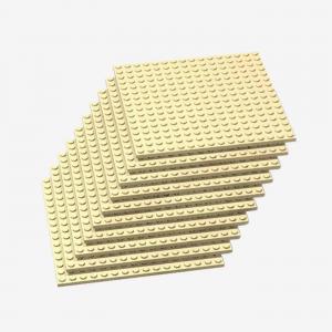 Brix 10 pcs 16x16 Plate, Tan