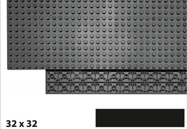32x32 Plate, Black