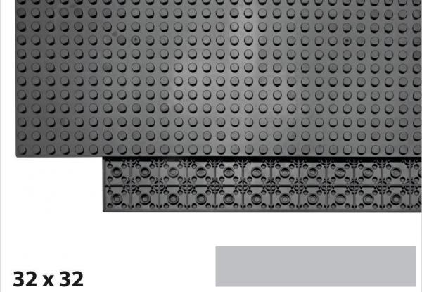 Brix 32x32 Plate, hellgrau