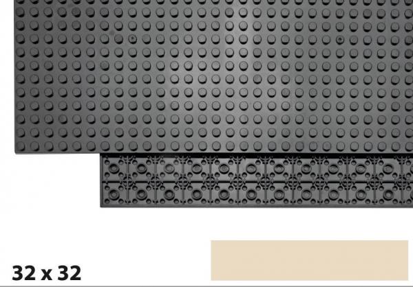 Brix 32x32 Plate, Tan