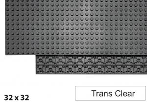 Brix 32x32 Plate, Trans Clear