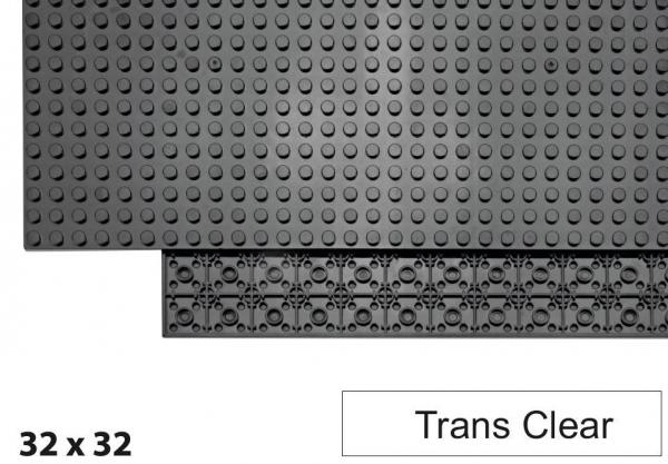 Brix 32x32 Plate, transparent (Trans Clear)