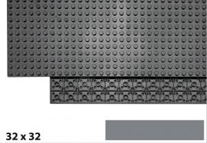 Brix 32x32 Plate, dunkelgrau