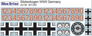 Stickerbogen WWII Germany