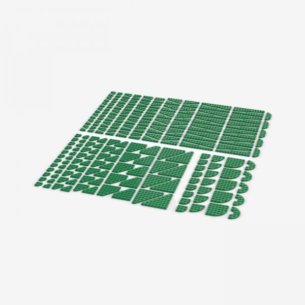 Wedge Plates, gemischt, green