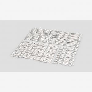 Wedge Plates, mixed, white