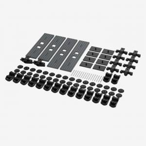 Theme set: Trains improved Axles and Wheels | 16x No. 2878  TRAIN WHEEL HOLDER, Black