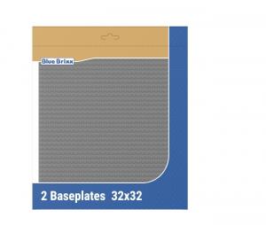 Baseplates 2x 32x32 light bluish gray