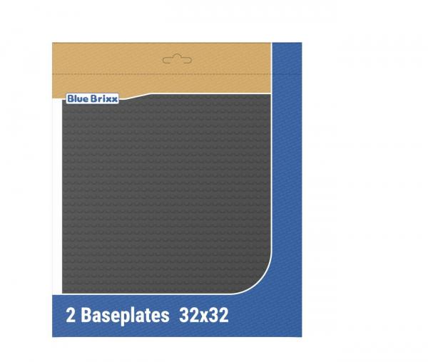 Baseplates 2x 32x32 dark bluish gray