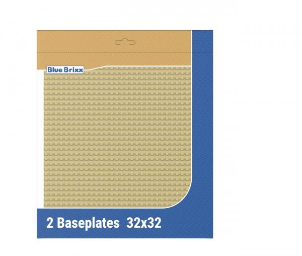 Baseplates 2x 32x32 tan