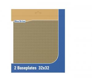 Baseplates 2x 32x32 dark tan