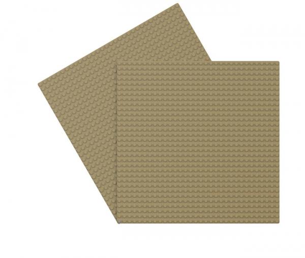 Baseplates 2x 32x32 dark tan