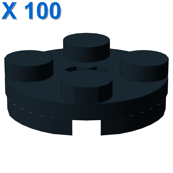 PLATE 2X2 ROUND X 100