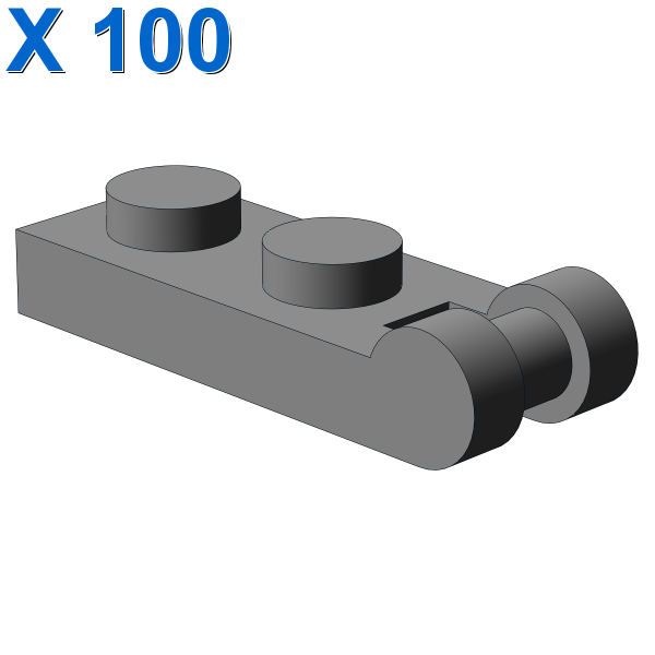 PLATE 1X2 W/SHAFT Ø3.2 X 100