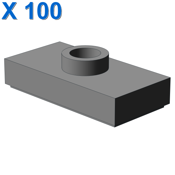 PLATE 1X2 W. 1 KNOB X 100