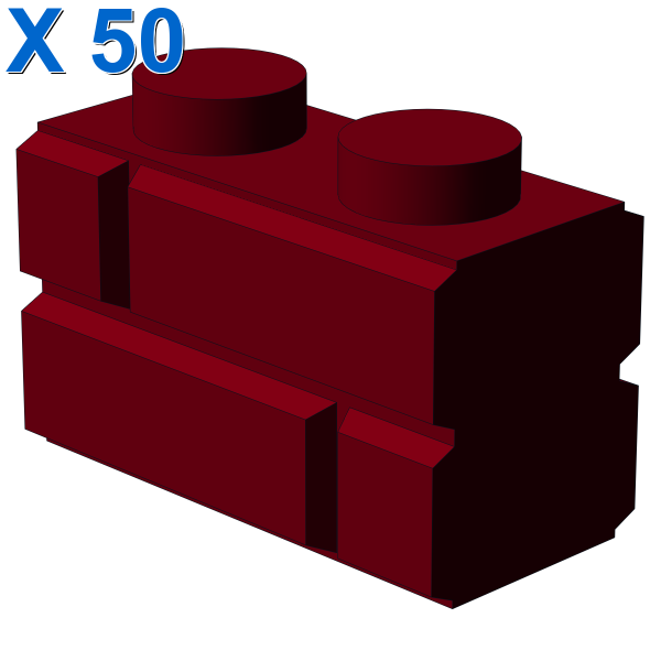 Profile brick 1x2 single gro. X 50