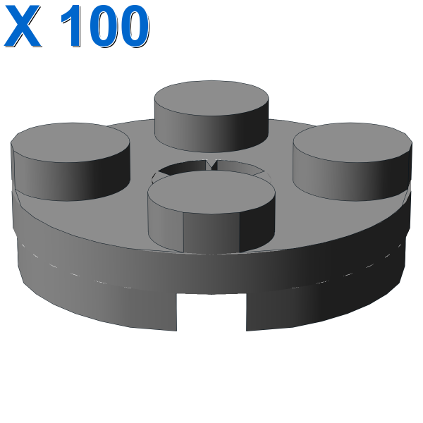 PLATE 2X2 ROUND X 100