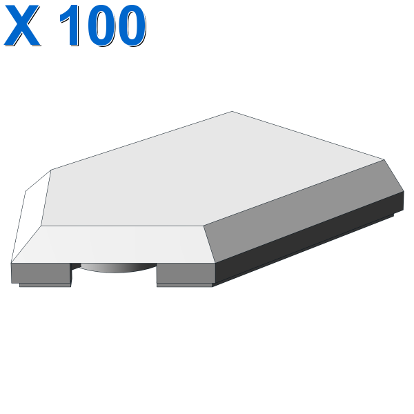 FLAT TILE 2X3 W/ ANGLE X 100