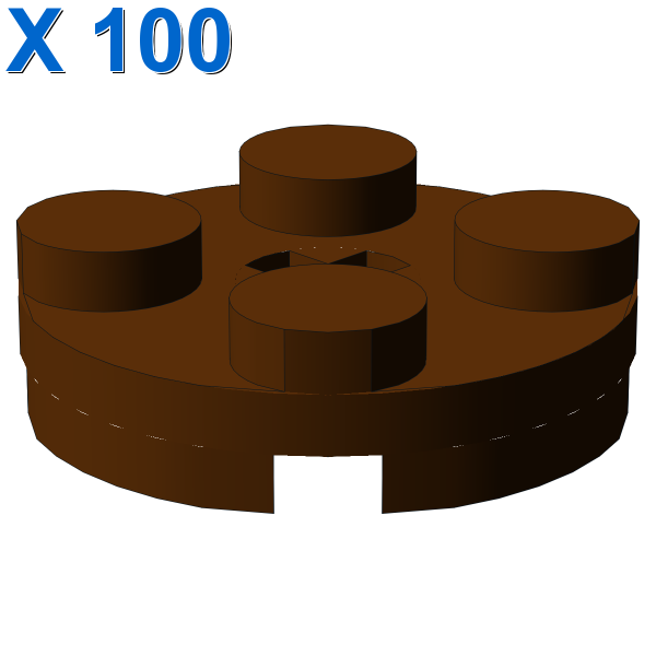 PLATE 2X2 ROUND X 100