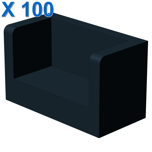 Bluebrixx 600453 Wall Double Corner 1x2x1 X 100