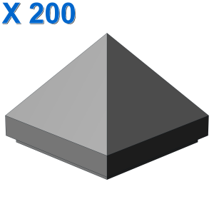 PYRAMIDE RIDGED TILE 1X1X2/3 X 200