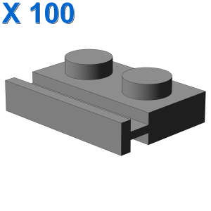 PLATE 1X2 WITH SLIDE X 100