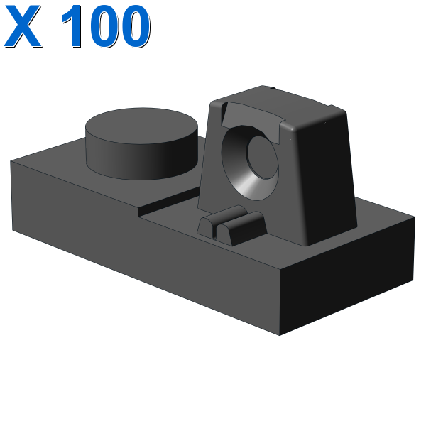 PLATE 1X2 W/STUB/ALONG/UPPER P X 100