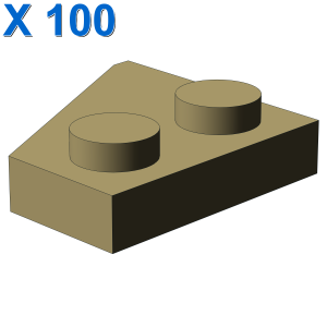 RIGHT PLATE 2x2 27DEG X 100