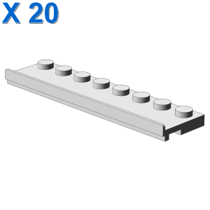 PLATE 2X8 W/GLIDING GROOVE X 20