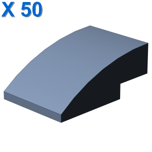 Brick w/half bow 2x3 w/cut X 50
