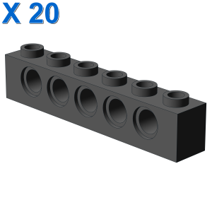 TECHNIC BRICK 1X6, Ø4,9 X 20