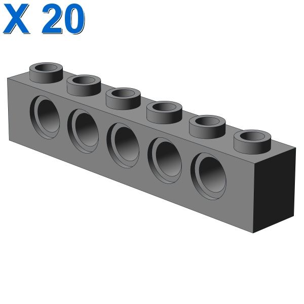 TECHNIC BRICK 1X6, Ø4,9 X 20