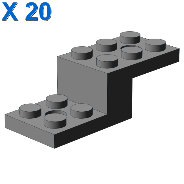 STONE 1X2X1 1/3 W. 2 PLATES 2X2 X 20